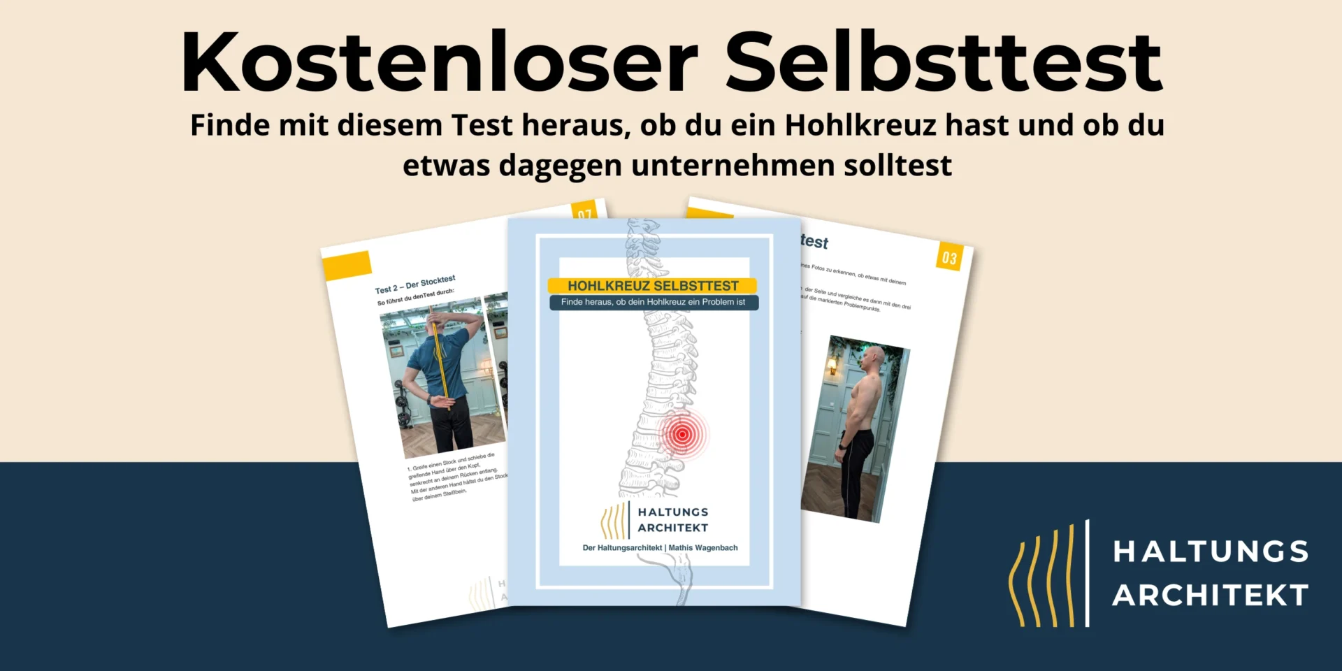 Hohlkreuz Test zum selber machen.